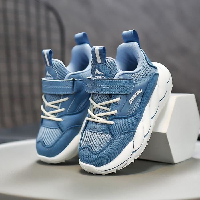 Basket Enfant Fashion Baskets Bleu Lacets Synth tique Bleu