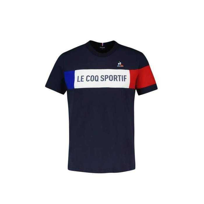 Polo le coq sportif bleu blanc clearance rouge
