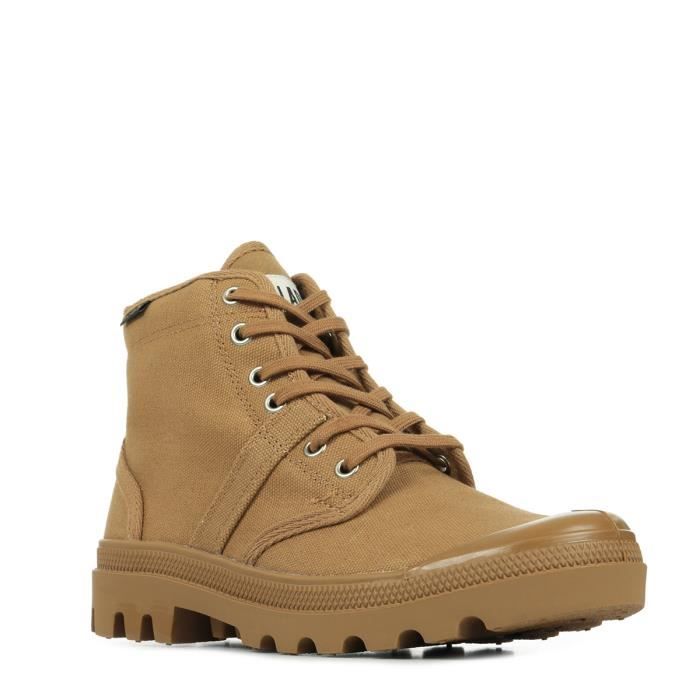 Boots Palladium Pallabrousse Femme Cinnamon Tige en coton