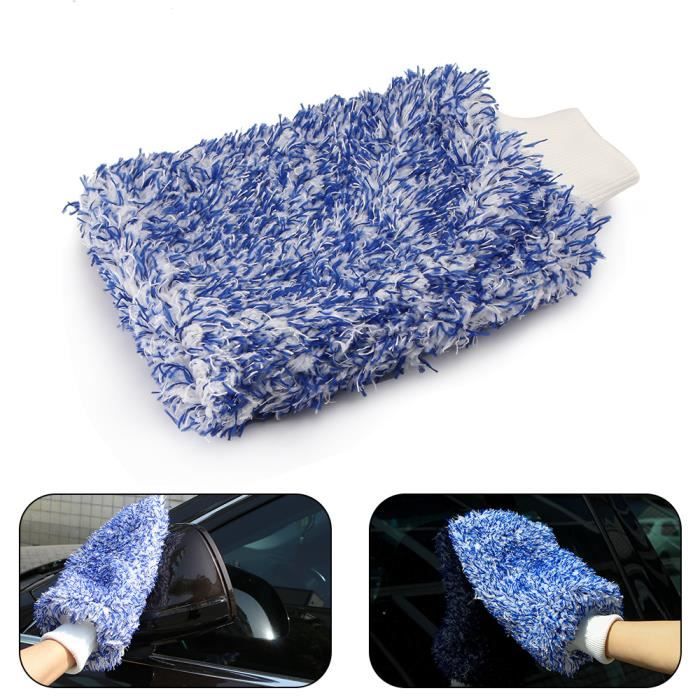 Naapesi 4 Pièces Gants De Lavage Voiture En Microfibre Chenille - Ultra Doux Et Absorbants Pour Nettoyage Parfait