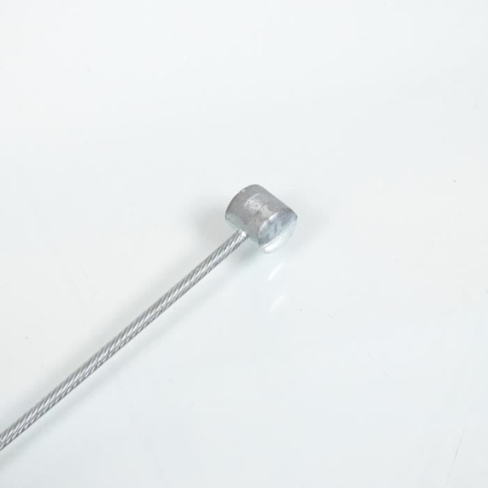 Lot 10 Câbles Frein / Embrayage 2m50 Ø2mm Tête 8×8mm – Compatible Moto, Scooter, Cyclomoteur – TRANSFIL Qualité Fiable