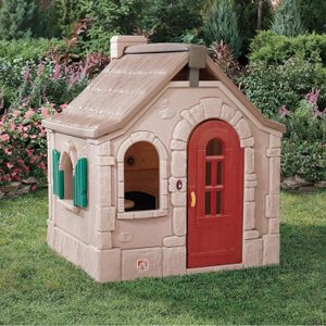 Maisonnette De Jardin Pour Enfants En Plastique Avec Table Et Bancs - Robuste Et Sécurisée