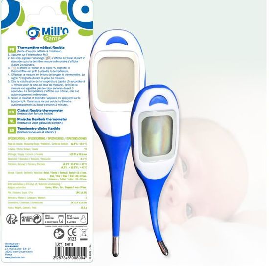 Thermomètre Digital Flexible ⋆ EMM - Etoile Matériel Médical