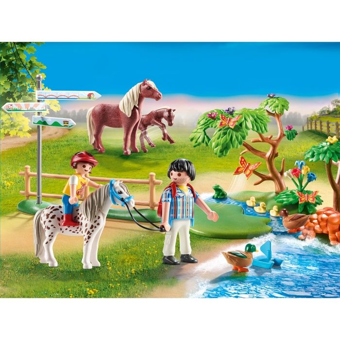 PLAYMOBIL ROULOTTE COUNTRY Du 70510 Poney Club Cirque EUR 19,00