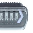 Dilwe Phare à LED Aramox Phare LED Rectangulaire, 7 Pouces Phares LED Haute Luminosité Imperméable Durable Voiture auto arriere-3