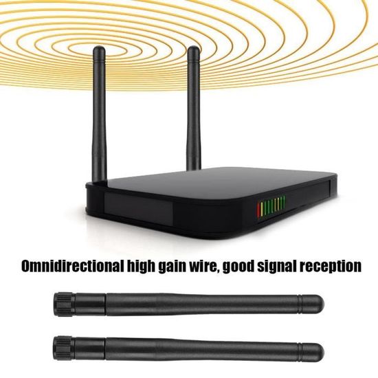 Pack 10 Antennes WiFi SMA Mâle Gain Élevé 3dBi - Pour Routeur Ordinateur PCI PCIe