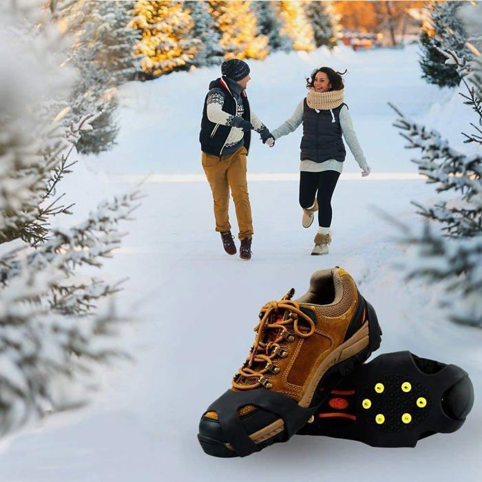 Crampons pour Chaussures de Montagne avec 19 Crampons en Acier Inoxydable - Antidérapants - pour la Neige et la Glace - pour la randonnée, l'escalade | Leroy Merlin