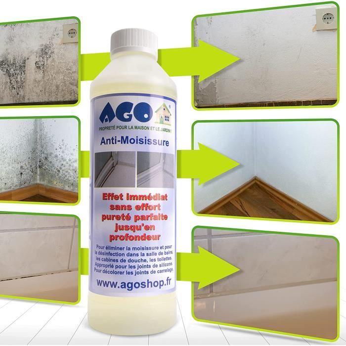 AGO 500 ml anti-moisissure avec pinceau-produit actif et le plus puissant  contre la moisissure. Pour murs et joints de silicone A74 - Cdiscount Au  quotidien