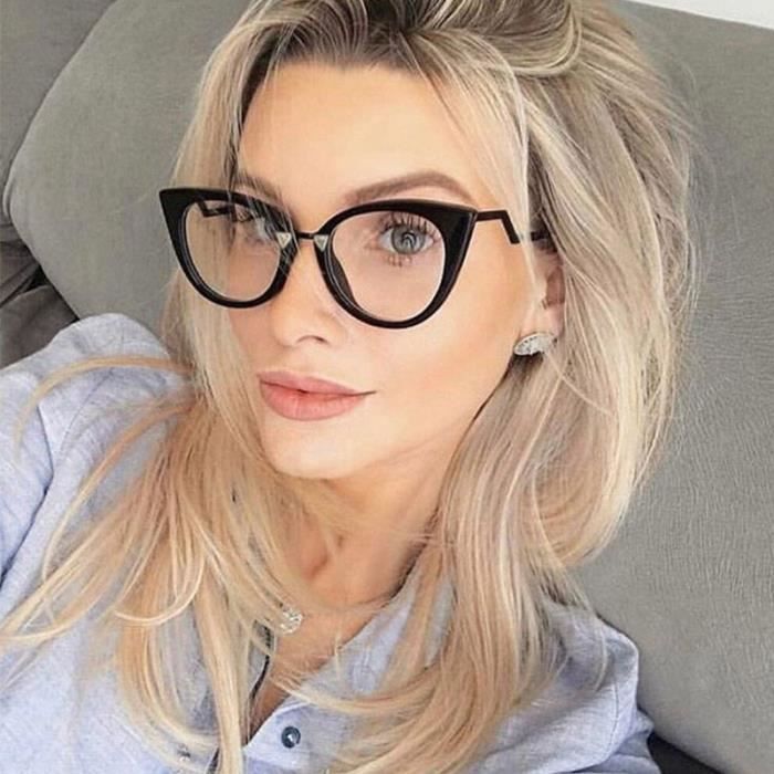 Lunettes de vue pour femmes monture il de chat ordinateur