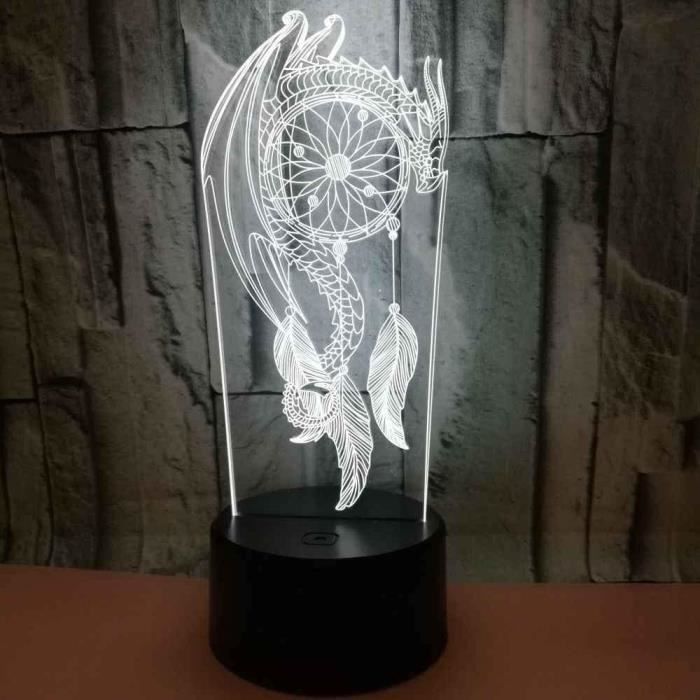 Veilleuse pour enfants, Veilleuse de Tyrannosauru 3D 16 Couleurs
