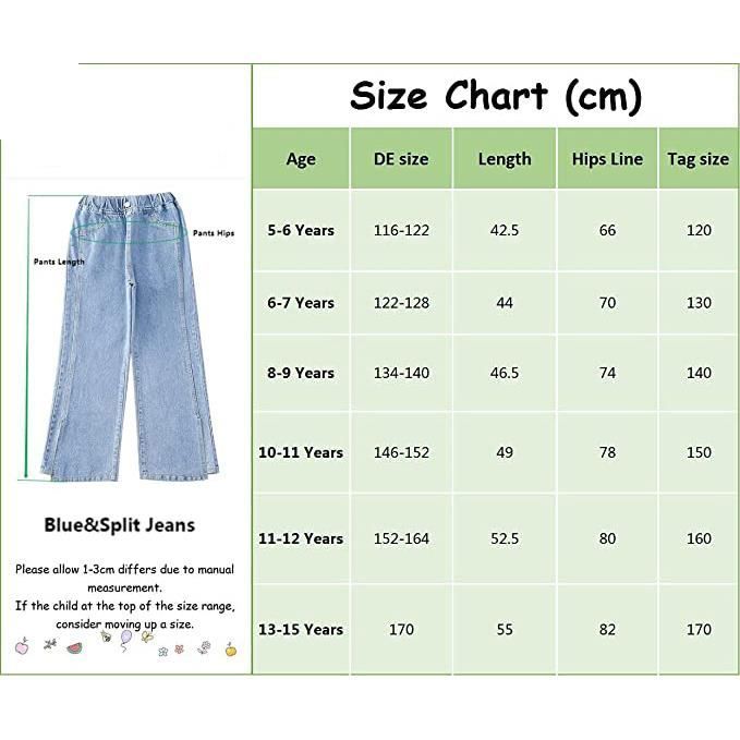 Jeans Large Fille Bootcut D chir Trou lastique Waille Denim