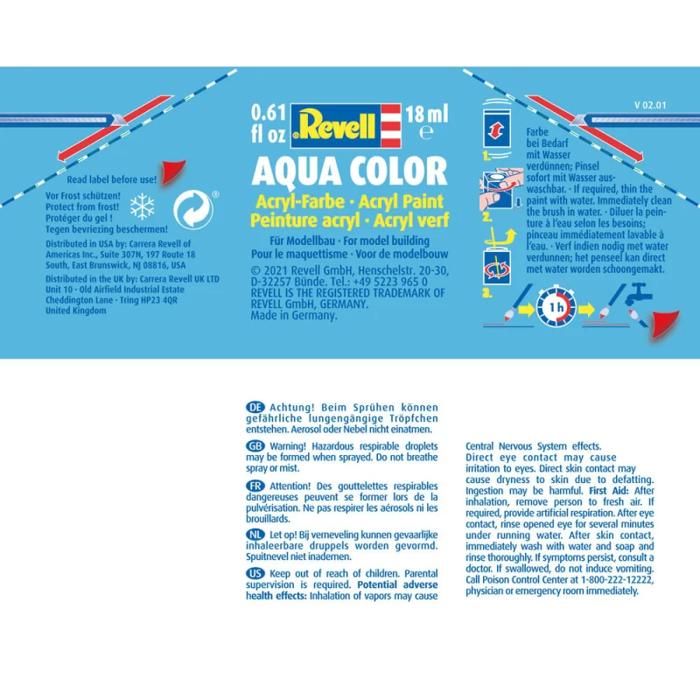 First 36199 Peinture - Revell - 36199 - Aqua Aluminium Metal - Gris - 12 ans et ...