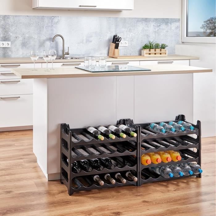 Range Vin Modulaire Empilable 24 Bouteilles Cave Casier à Bouteilles Grizzly - Modulaire 24 Bouteilles - Empilable - Noir - Range Vin Et Boissons Casier Vin Noir Sans Montage Grizzly Range Vin Modulaire Empilable 24 Bouteilles Cave Casier à Bouteilles Grizzly - Modulaire 24 Bouteilles - Empilable - Noir - Range Vin Et Boissons Casier Vin Noir Sans Montage Grizzly