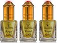 LOT 3 MUSCS EL NABIL ROYAL GOLD 100% HUILE PARFUMEE 3X 5ML extrait de parfum roll musc-0