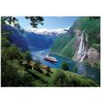 Puzzle Adulte - Ravensburger - Norvège : Fjord - 1000 Pièces - Paysage et Montagne-0