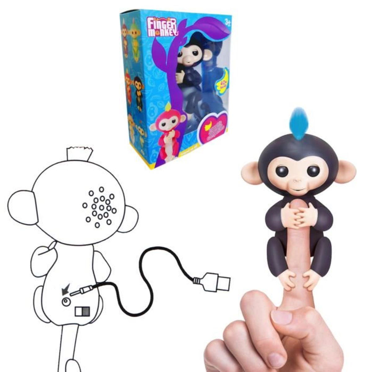 jouet singe interactif