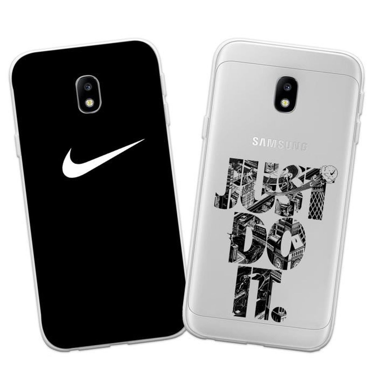 2 X Coque Samsung Galaxy J330 / 2017, Nike Doux Souple TPU Silicone Housse Pour Samsung Galaxy J330 / 2017 - Cdiscount Téléphonie