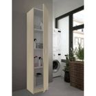 Dmora - Armoire polyvalente Clearwater 1 porte, 37x37h180 cm, chêne, Panneau effet bois