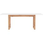 Table à manger - DENVER - Extensible - 10 personnes - Chêne artisan / Blanc - 160- 200 x 90 x 75 cm