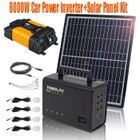 WELAN Centrale portative d'inverseur de puissance de voiture de 6000W avec le générateur d'énergie solaire de panneau solaire