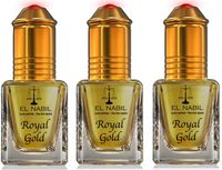 LOT 3 MUSCS EL NABIL ROYAL GOLD 100% HUILE PARFUMEE 3X 5ML extrait de parfum roll musc