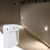 ACMETOP Lampe Détecteur de Mouvement 2PCS - LED Veilleuse Lumières pour Escalier Armoire de cuisine Salle de bain Toilette Couloir