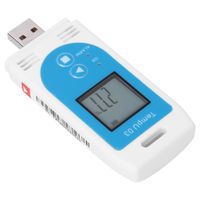 Qiilu Enregistreur de température et d'humidité Enregistreur de données de température et d'humidité USB LCD Enregistreur de