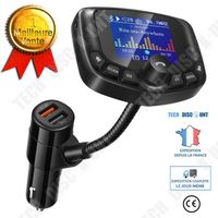 TD® Transmetteur FM Bluetooth pour voiture,Ecran couleur TFT 1,8 pouces - Kit Main Libre sans Fil Charge Rapide USB pour Voiture