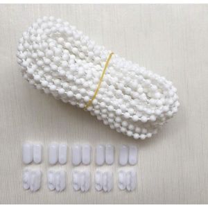 5 Embouts Décoratifs Pour Cordon De Store - Glands Blancs - Faciles à Installer - Pour Stores Vénitiens Et Romains
