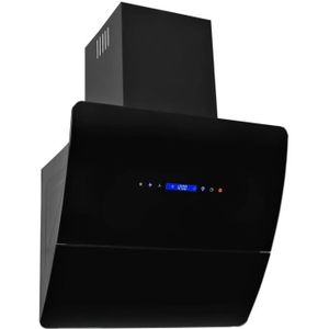 Klarstein Aurea Vii Hotte Aspirante Design Moderne Epure Avec Panneau Tactile Et Telecommande 90cm 550m H Timer Verre Noir Achat Vente Hotte Cdiscount