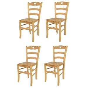 CHAISE Tommychairs - Set 4 chaises cuisine CUORE, robuste