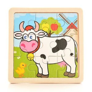 PUZZLE Vache - Puzzle Montessori En Bois Pour Bébé, Jeu P
