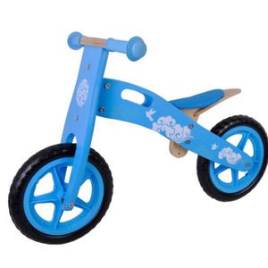 DRAISIENNE Draisienne en bois vélo sans pédale fille bleu nua