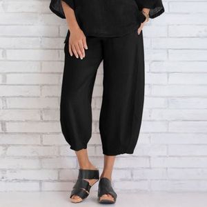 Pantalon court sales noir femme