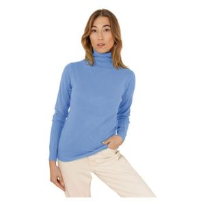 Onsoyours Pull Femme Col Roulé À Manches Longues Hiver Chaud Tricot Thermal  Chic Ajusté Moderne Serré Col Montant Confortable sous-Pull Basique  Pullover Vintage Top Haut A Abricot Taille Unique : : Mode