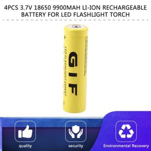4Pcs Batterie Lithium-ion 18650 Batteries Rechargeables 4 Pcs Piles Li-ION Batterie 9800mah 3.7v ICR Lithium Batteries Cellules Daccumulateur pour Torche Lampe de Poche 