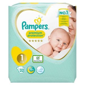 COUCHE LOT DE 2 - PAMPERS - Premium Protection New Baby -