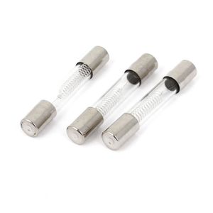 sourcing map Micro-Ondes Four 0.7A 5KV Axial Verre Fusibles Tubes 6mm x 40mm 5 Pcs 