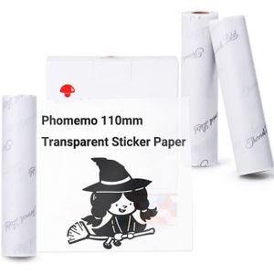 PAPIER IMPRIMANTE Phomemo Papier d'imprimante Transparent 110mm Comp