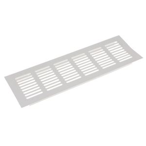 PrimeMatik Grille de Ventilation pour plinthes Base en Aluminium 400x50mm