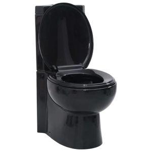 Abattant cuvette wc noir paillete Cdiscount