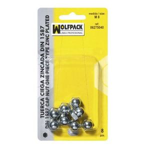 Lot de 10 diam/ètre m16 dIN 1587 forme haute en inox a2