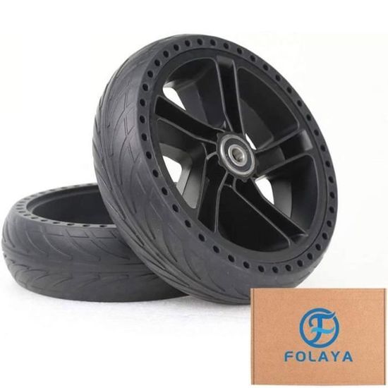 Roue Solide Pour Scooter électrique 200x50 - Pneu Plein Caoutchouc, Dimensions Environ 192x50 Mm, Noir/gris