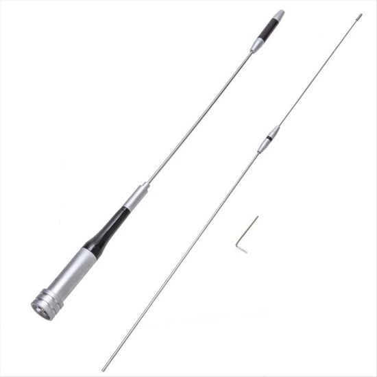 Eightwood Antenne Pliable U/V Double Bande 9,25 Pouces 144/430 MHz - Compatible Baofeng UV-5R BF-888S