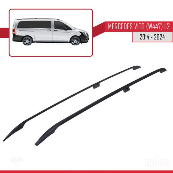 Aluminium Roof Rack Side Rails For Long Wheelbase Mercedes Vito W447 Van (2015+) 3 thumbnail image
