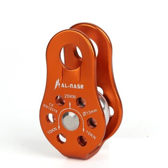 Poulie Arboriste 26KN Poulie D'escalade Orange 26KN - Bloc De Gréement