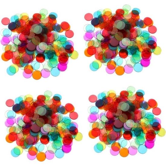 100Pc jetons de Poker rond en plastique acrylique portatif durable de jeu de Mahjong pour femme