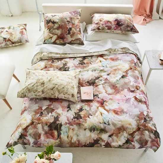 Housse De Couette Percale Coton Love Birds 240x220 Cm - Imprimé Coloré, Doux Et Respirant