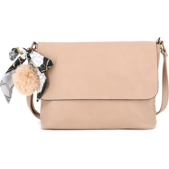 Sac à Main Bandoulière Vintage - Similicuir Jaune - Parfait état - Sac Femme TBEG