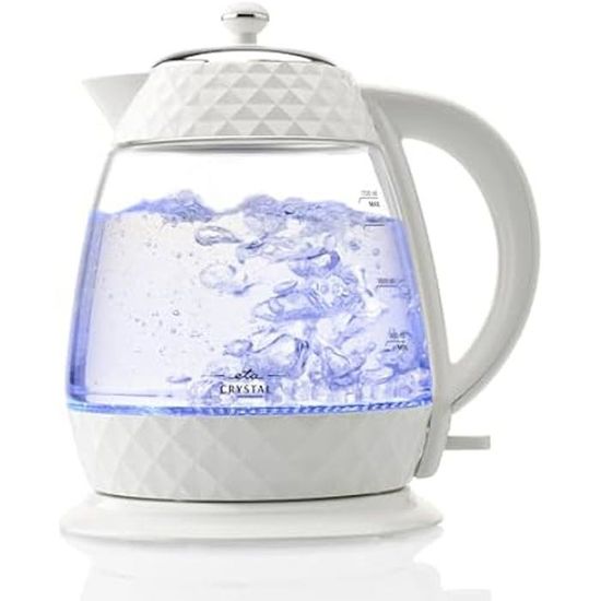 EXTRASTAR Elektrische waterkoker van kristal, 2200 W, 1,7 l, met